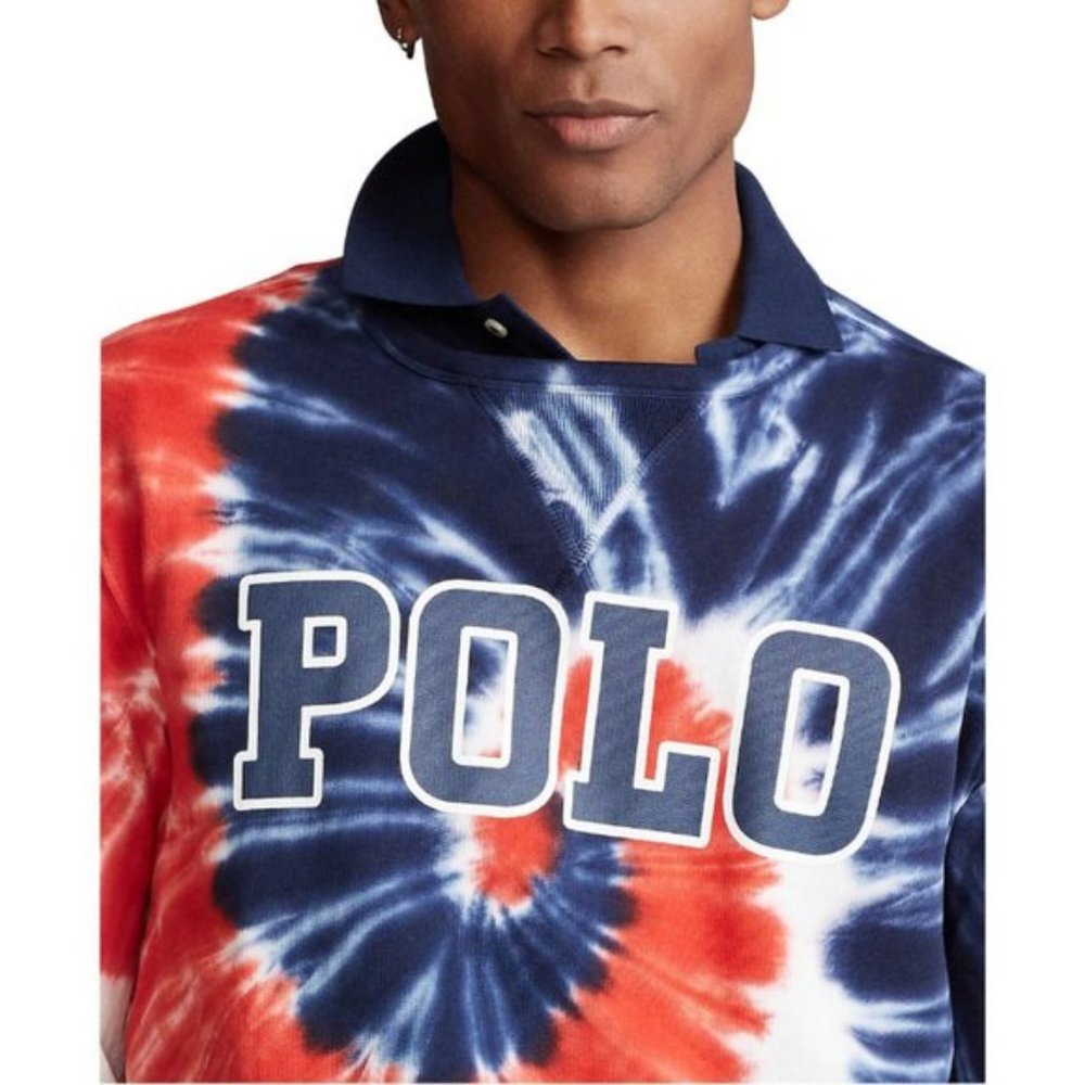 Polo Ralph Lauren Men's Big & Tall Large Tall Tie-Dye Terry Sweatshirt NEW - Picture 3 of 6